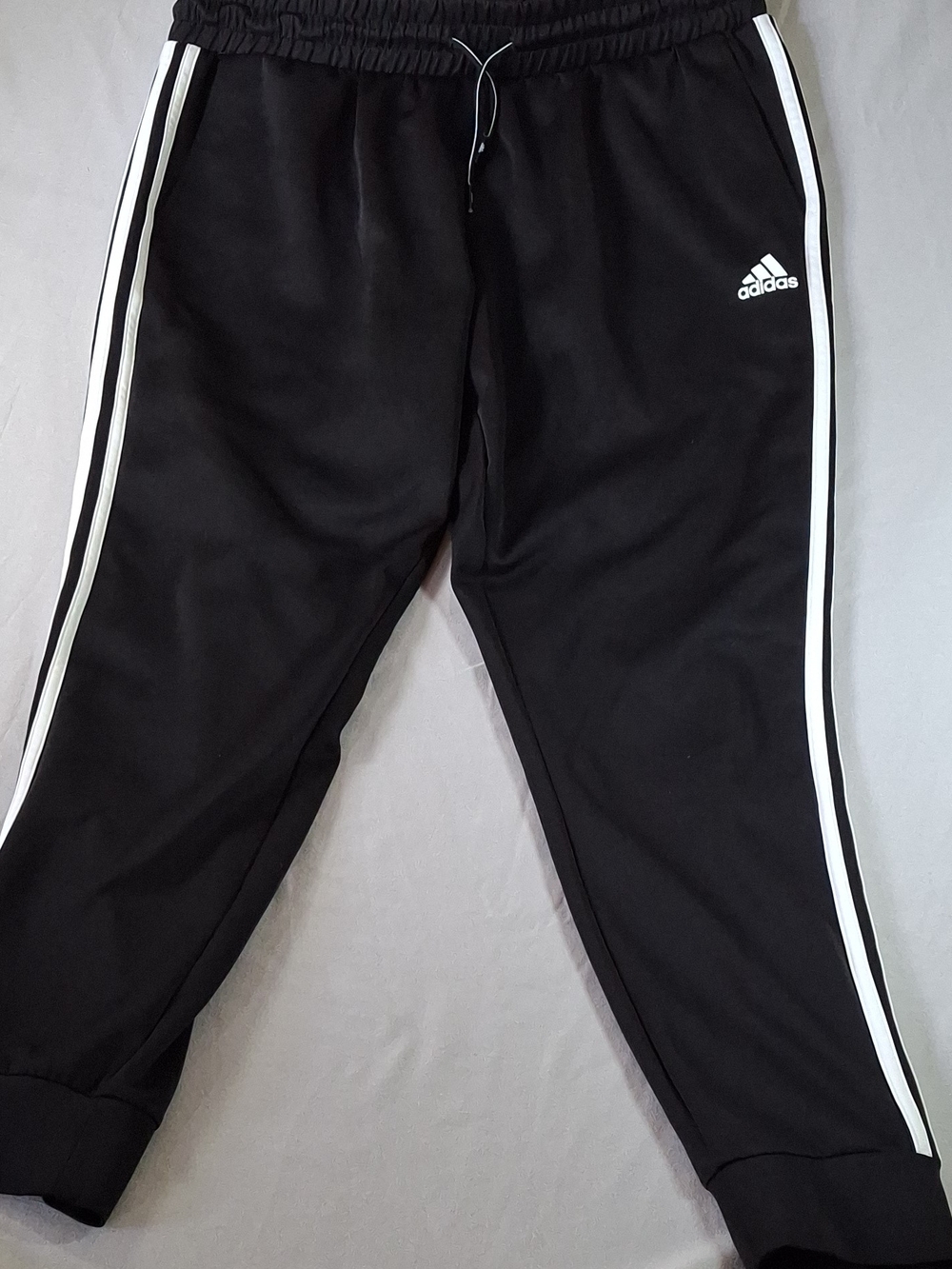 Adidas Women's AEROREADY 3-Stripe Tapered Leg Track Pants Joggers Black XL EUC